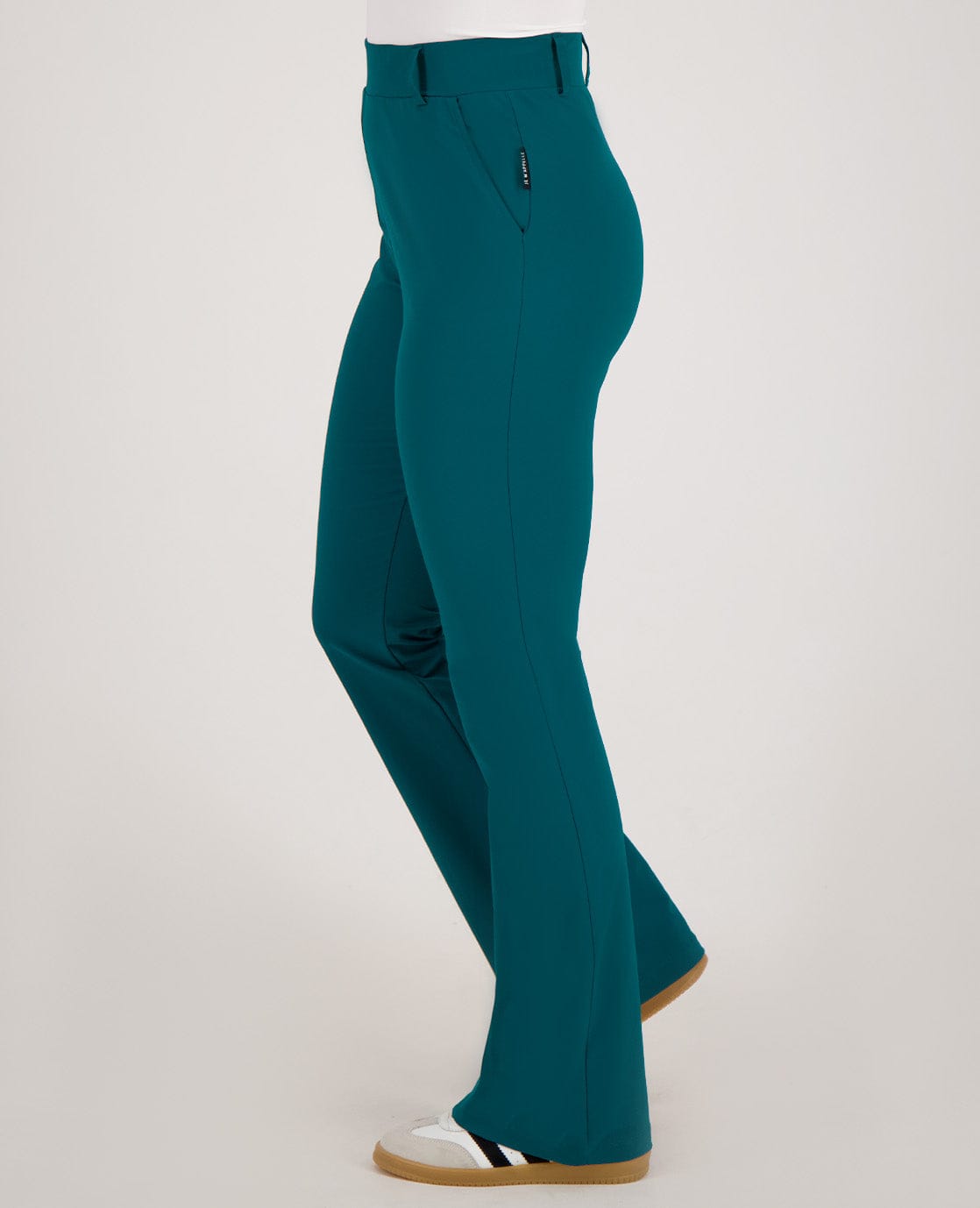 Je m'appelle Broeken Pant Flare Travel | Teal Blue