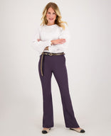 Je m'appelle Broeken Purple Velvet / XS / Regular Pant Flare Travel | Purple Velvet