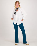 Je m'appelle Broeken Moroccan Blue / XS / Regular Pant Flare Travel | Moroccan Blue