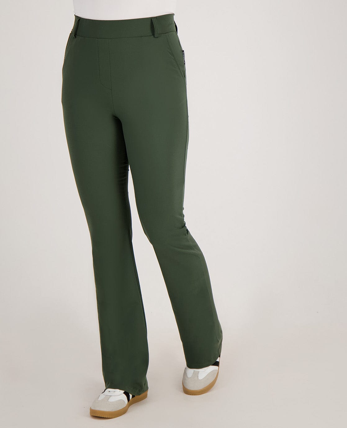Je m'appelle Broeken Pant Flare Travel | Autumn Green