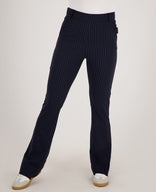 Je m'appelle Broeken Pant Flare Travel | Donkerblauw/Wit