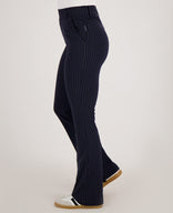 Je m'appelle Broeken Pant Flare Travel | Donkerblauw/Wit