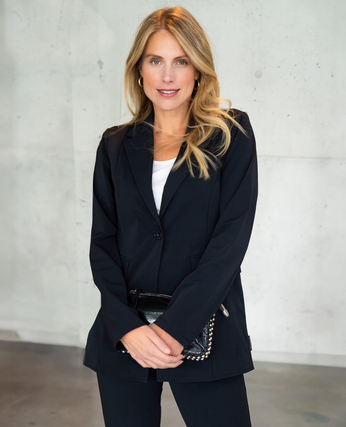 Je m'appelle Jassen Zwart / XS Blazer Straight Travel ++++ | Zwart