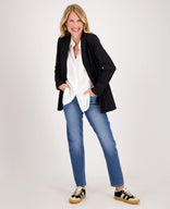Je m'appelle Jassen Blazer Straight Travel ++++ | Zwart