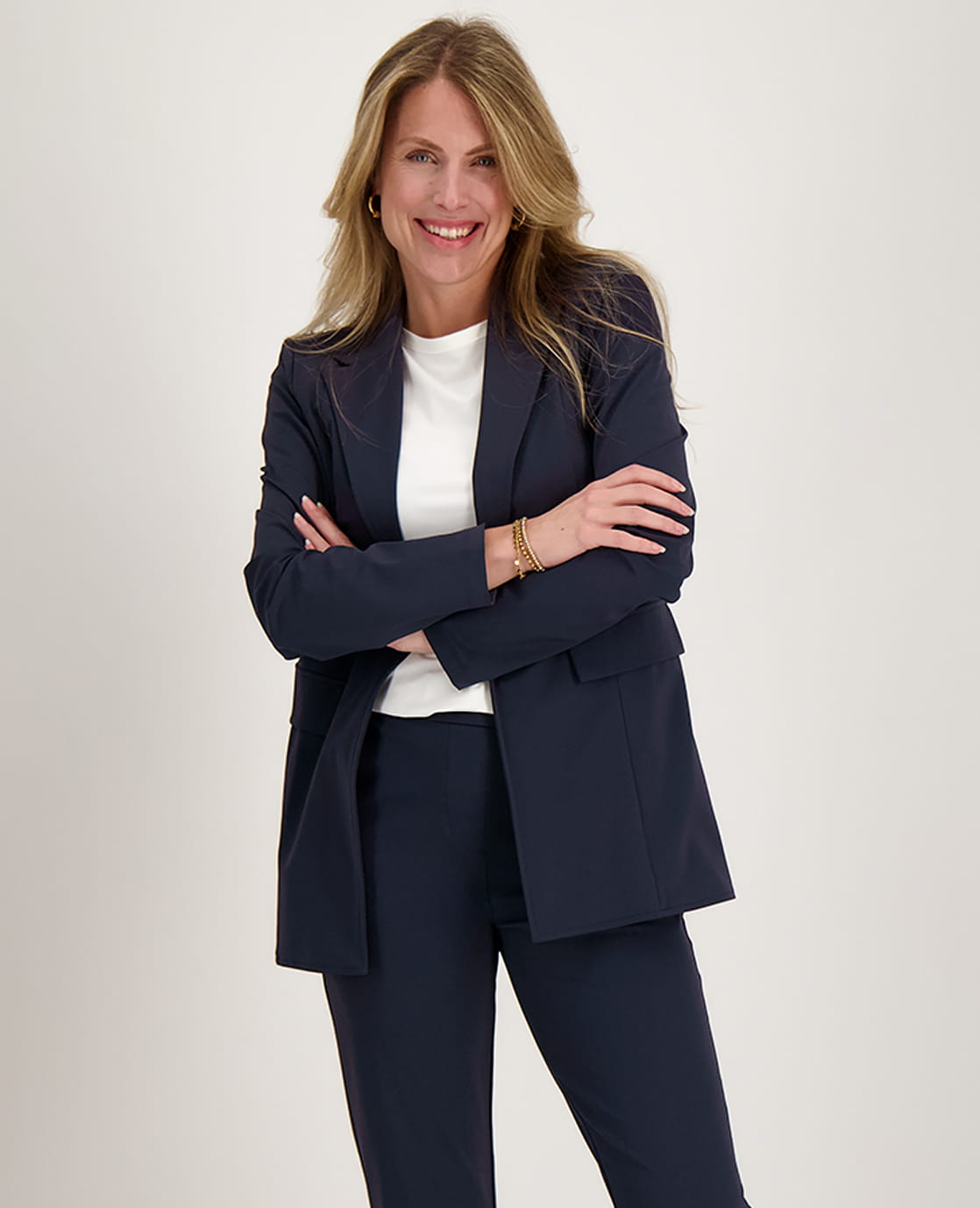Je m'appelle Jassen Blazer Straight Travel ++++ | Donkerblauw