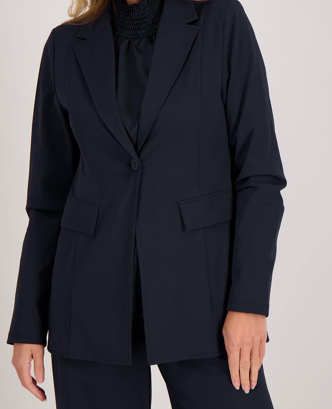 Je m'appelle Jassen Blazer Straight Travel ++++ | Donkerblauw
