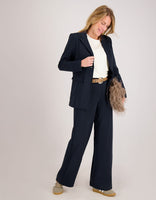 Je m'appelle Broeken Pant Lizzy Travel Brushed | Donkerblauw
