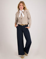 Je m'appelle Broeken Pant Lizzy Travel Brushed | Donkerblauw