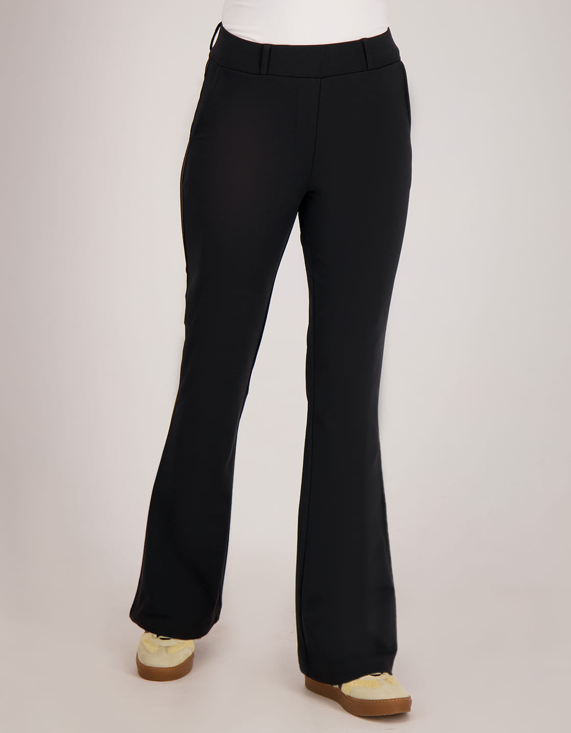 Je m'appelle Broeken Pant Isa Travel Brushed | Zwart