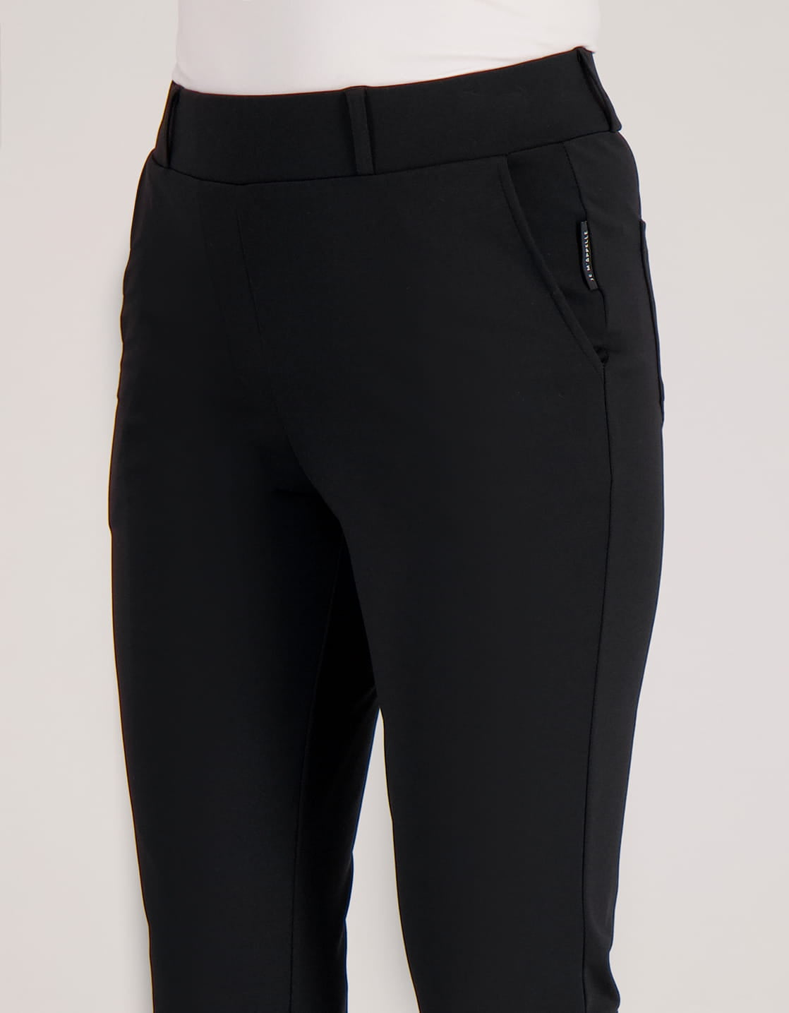 Je m'appelle Broeken Pant Isa Travel Brushed | Zwart