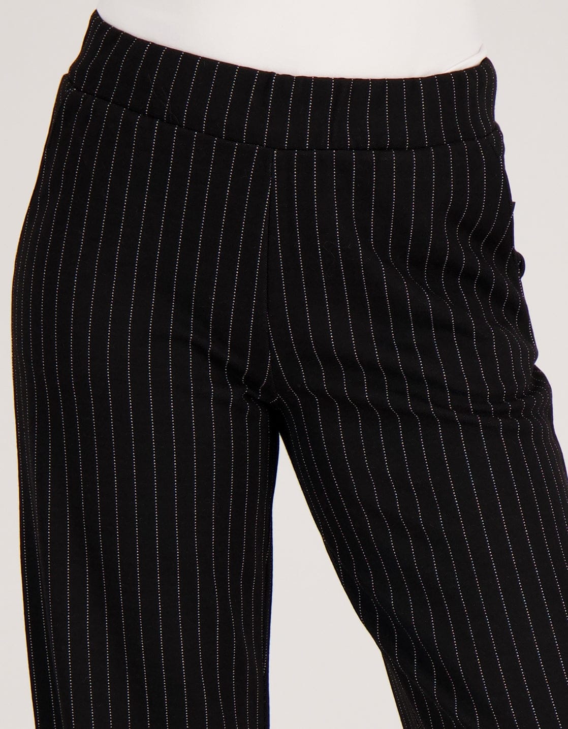 Je m'appelle Broeken Pant Manhattan | Zwart / Ecru