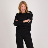 Je m'appelle Tops Top Manhattan | Zwart / Ecru