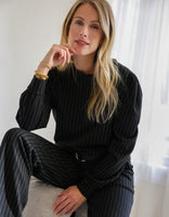 Je m'appelle Tops Top Manhattan | Zwart / Ecru