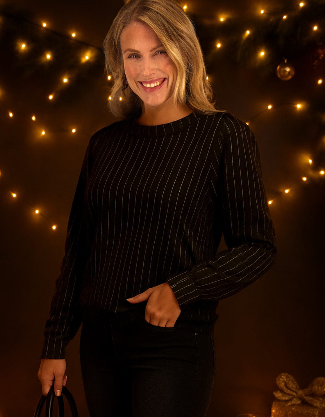 Je m'appelle Tops Zwart / Ecru / XS Top Manhattan | Zwart / Ecru