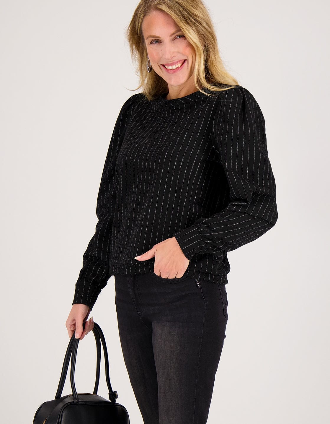 Je m'appelle Tops Zwart / Ecru / XS Top Manhattan | Zwart / Ecru