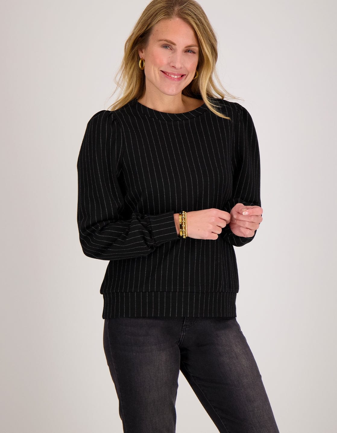 Je m'appelle Tops Top Manhattan | Zwart / Ecru