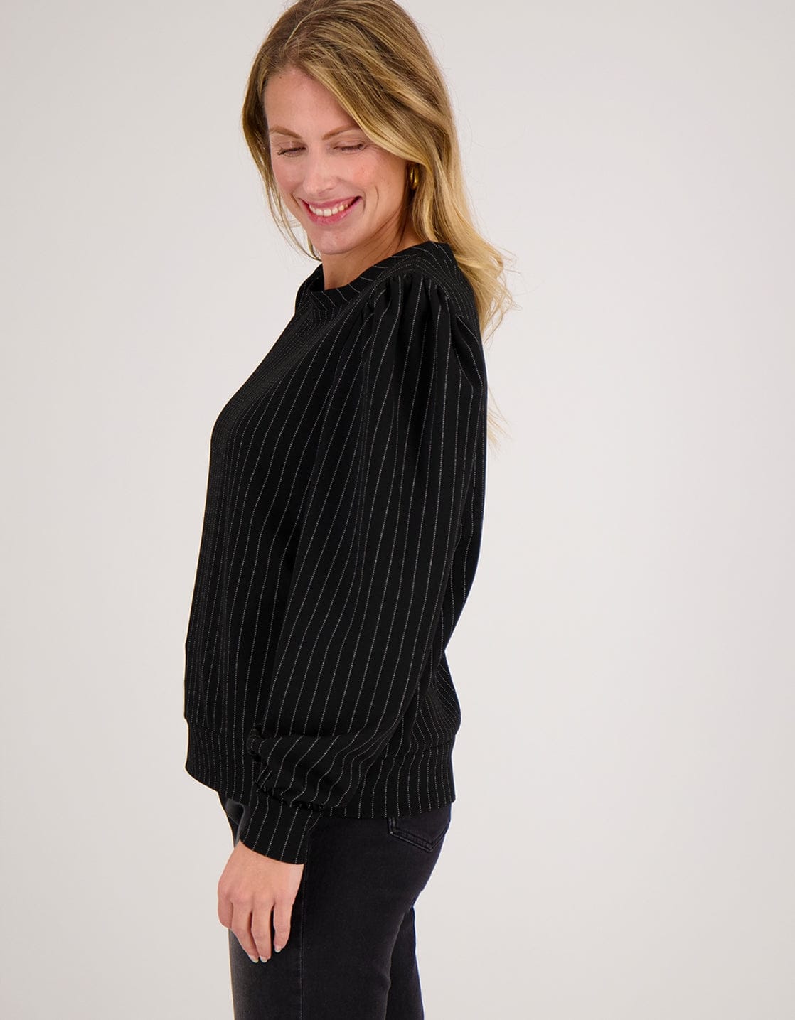 Je m'appelle Tops Top Manhattan | Zwart / Ecru