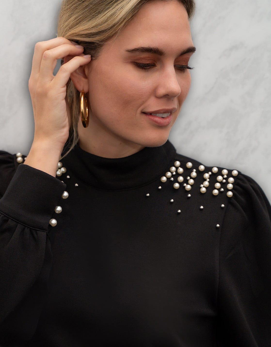 Je m'appelle Jurken Limited Robe Pearls | Zwart