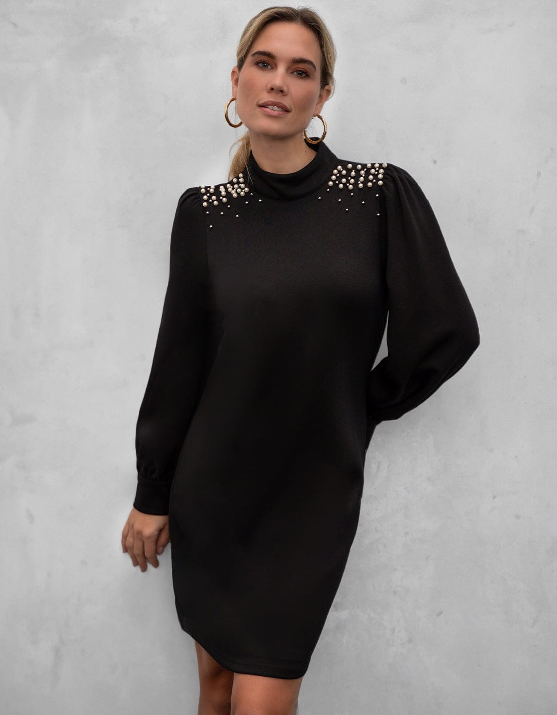 Je m'appelle Jurken Zwart / XS Limited Robe Pearls | Zwart