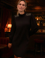 Je m'appelle Jurken Zwart / XS Limited Robe Pearls | Zwart