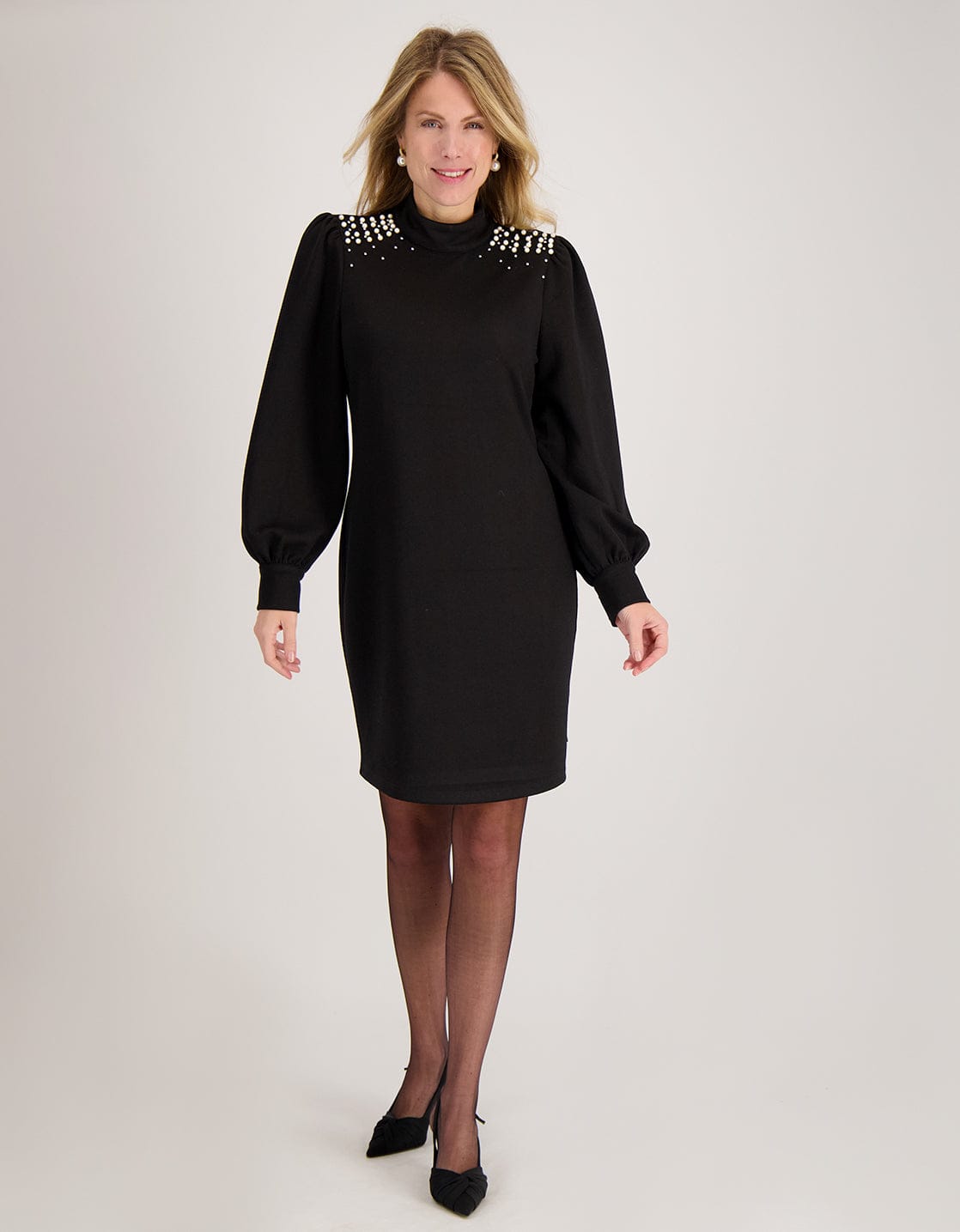 Je m'appelle Jurken Limited Robe Pearls | Zwart