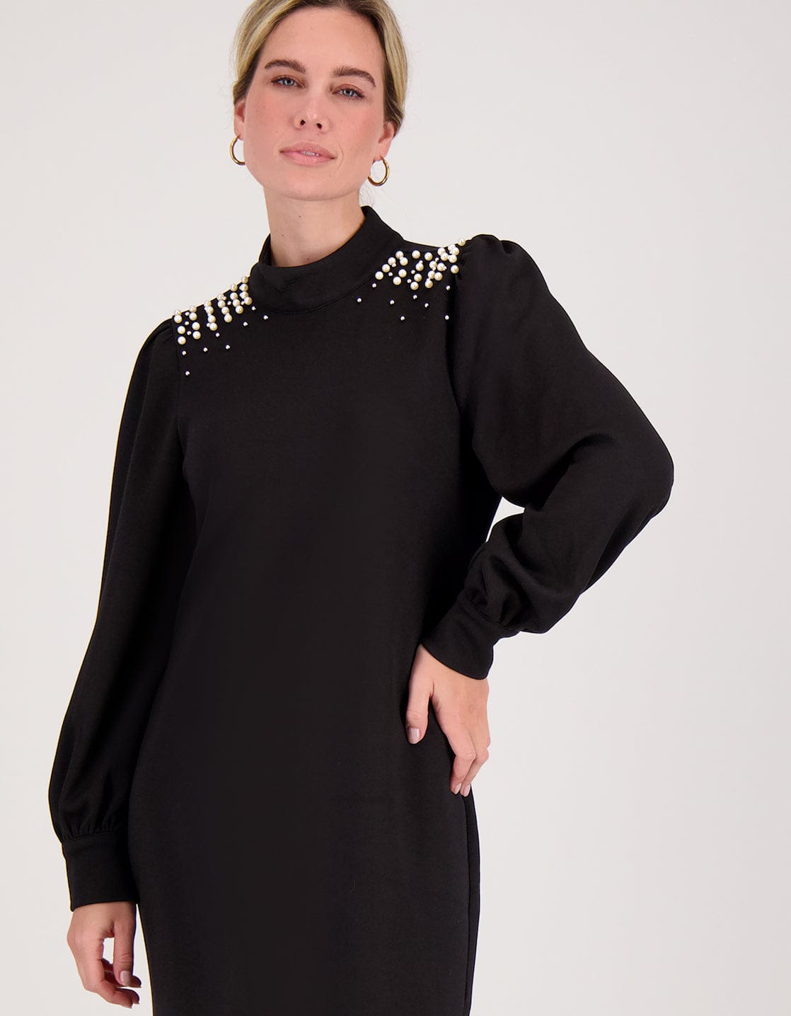 Je m'appelle Jurken Limited Robe Pearls | Zwart