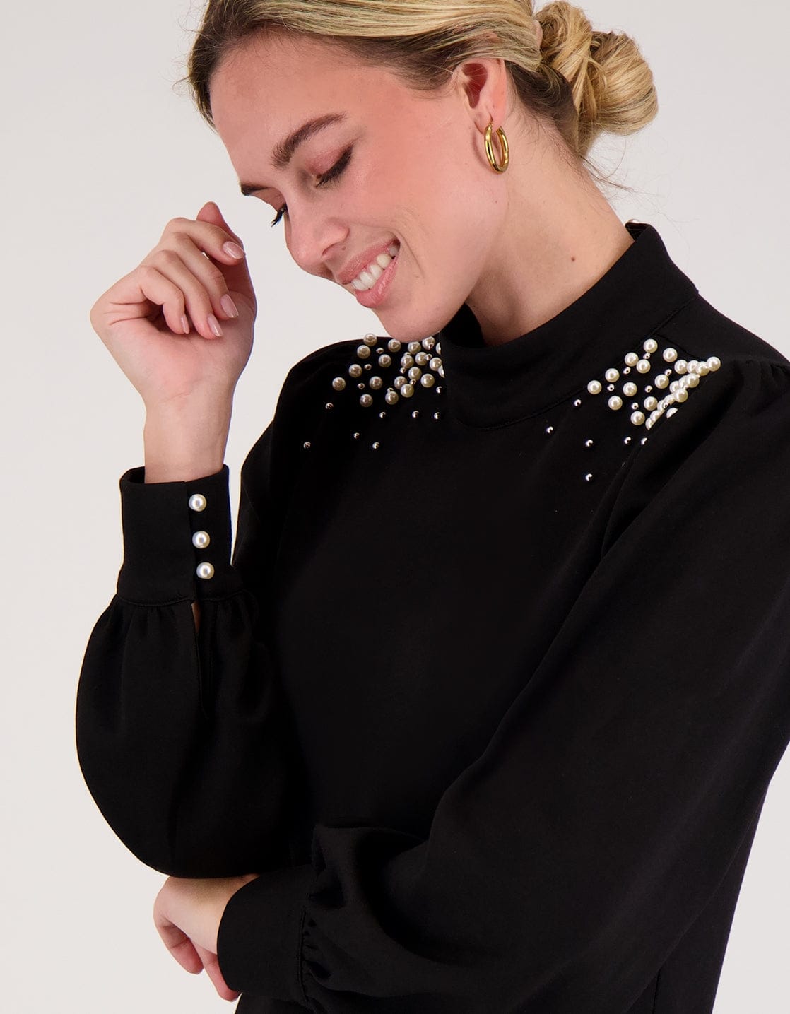 Je m'appelle Jurken Limited Robe Pearls | Zwart