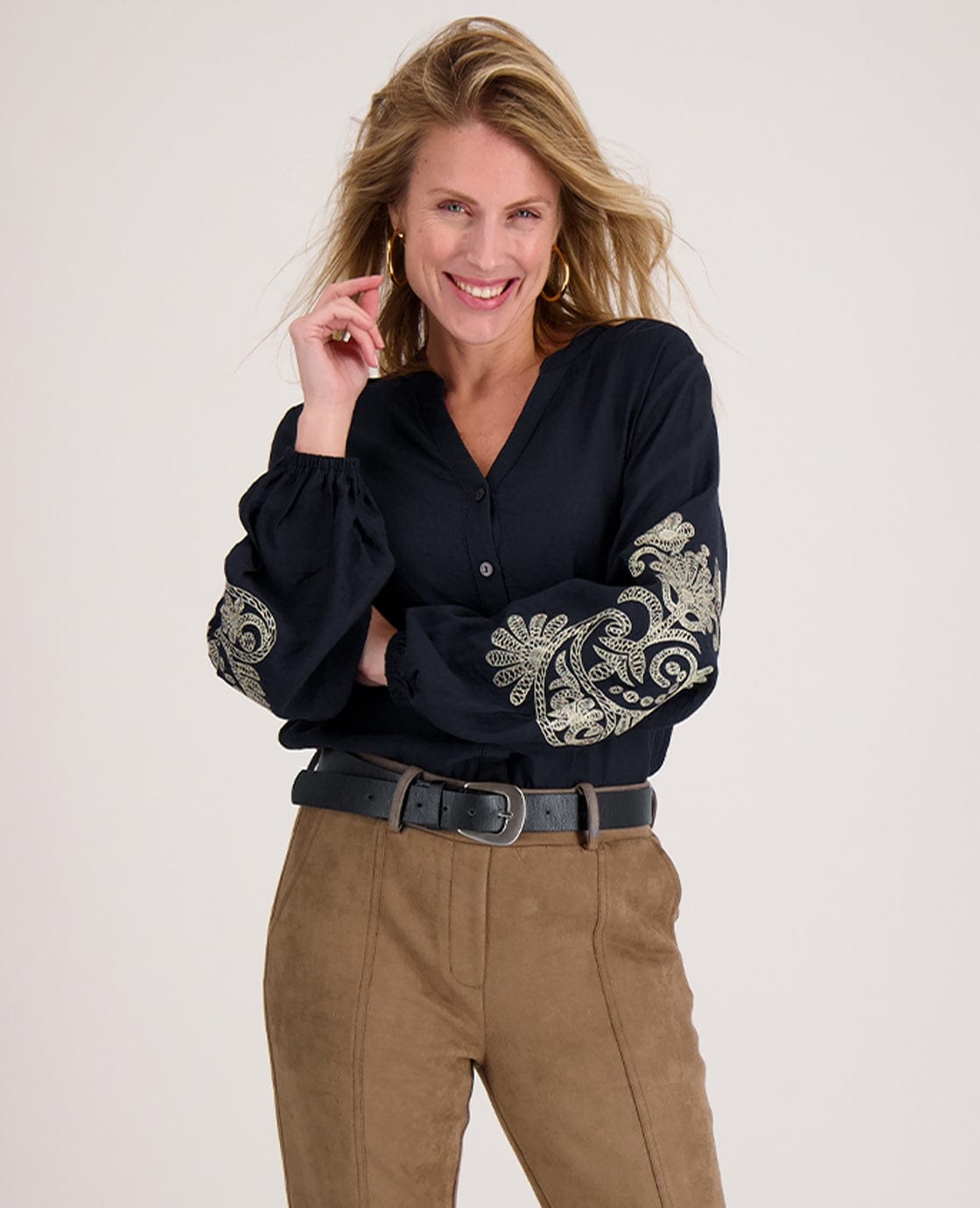 Je m'appelle Tops Blouse Bobby | Donkerblauw