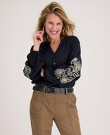 Je m'appelle Tops Blouse Bobby | Donkerblauw