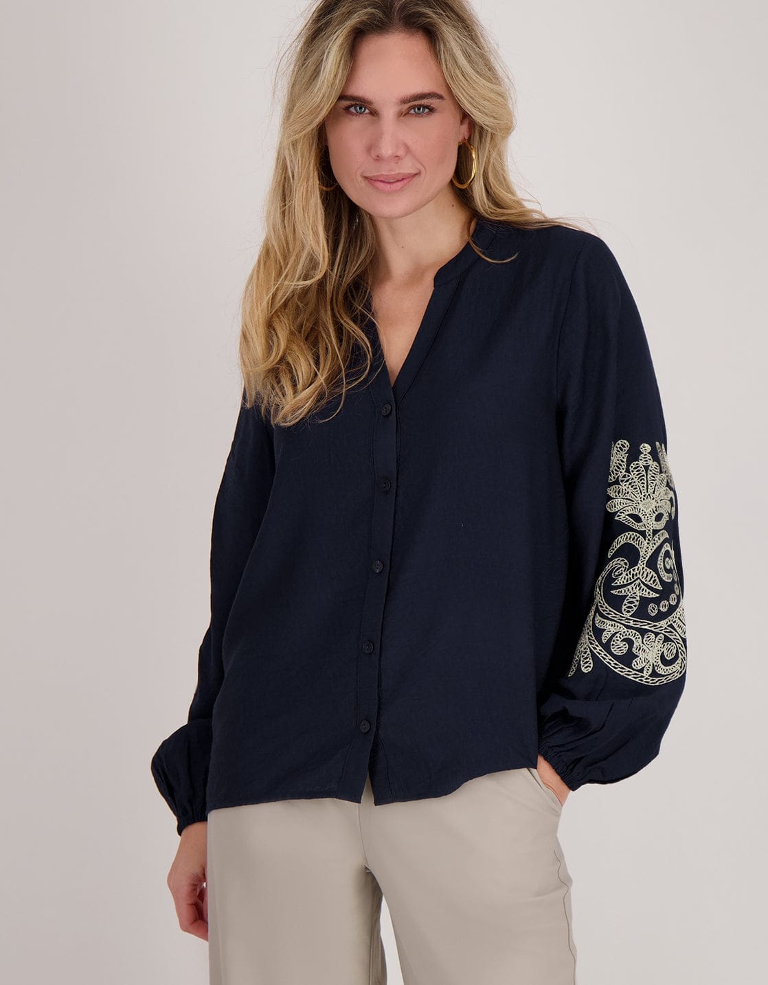 Je m'appelle Tops Blouse Bobby | Donkerblauw