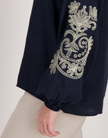 Je m'appelle Tops Blouse Bobby | Donkerblauw