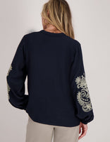 Je m'appelle Tops Blouse Bobby | Donkerblauw