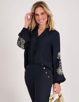 Je m'appelle Tops Donkerblauw / XS Blouse Bobby | Donkerblauw