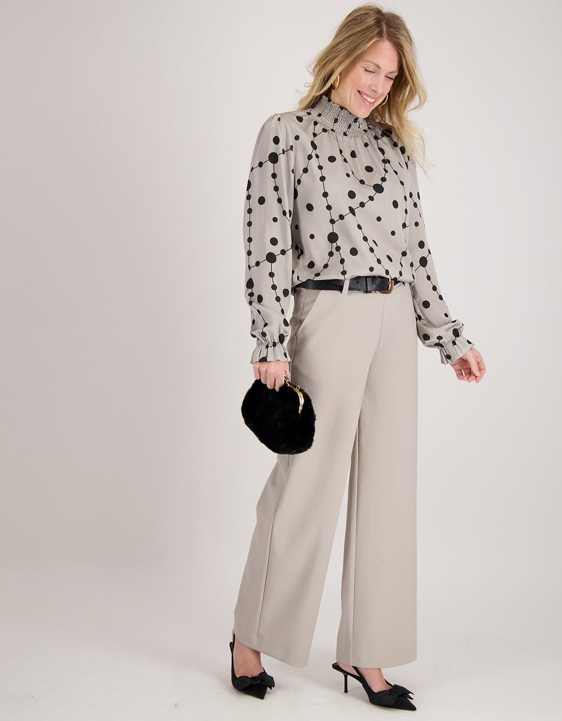 Je m'appelle Broeken Pant Straight Travel Bonded | Champagne