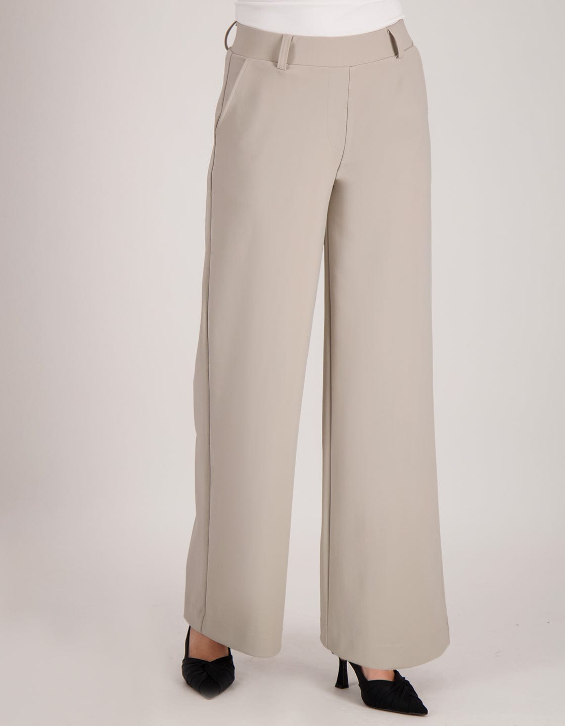 Je m'appelle Broeken Pant Straight Travel Bonded | Champagne