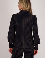 Je m'appelle Tops Blouse Lizzy Travel | Off Black / Multicolor