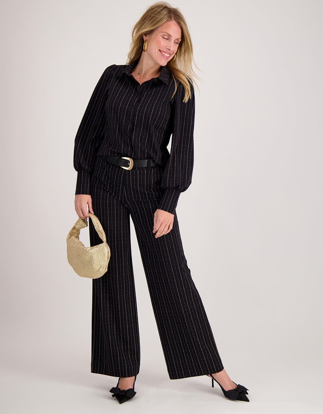 Je m'appelle Tops Blouse Lizzy Travel | Off Black / Multicolor