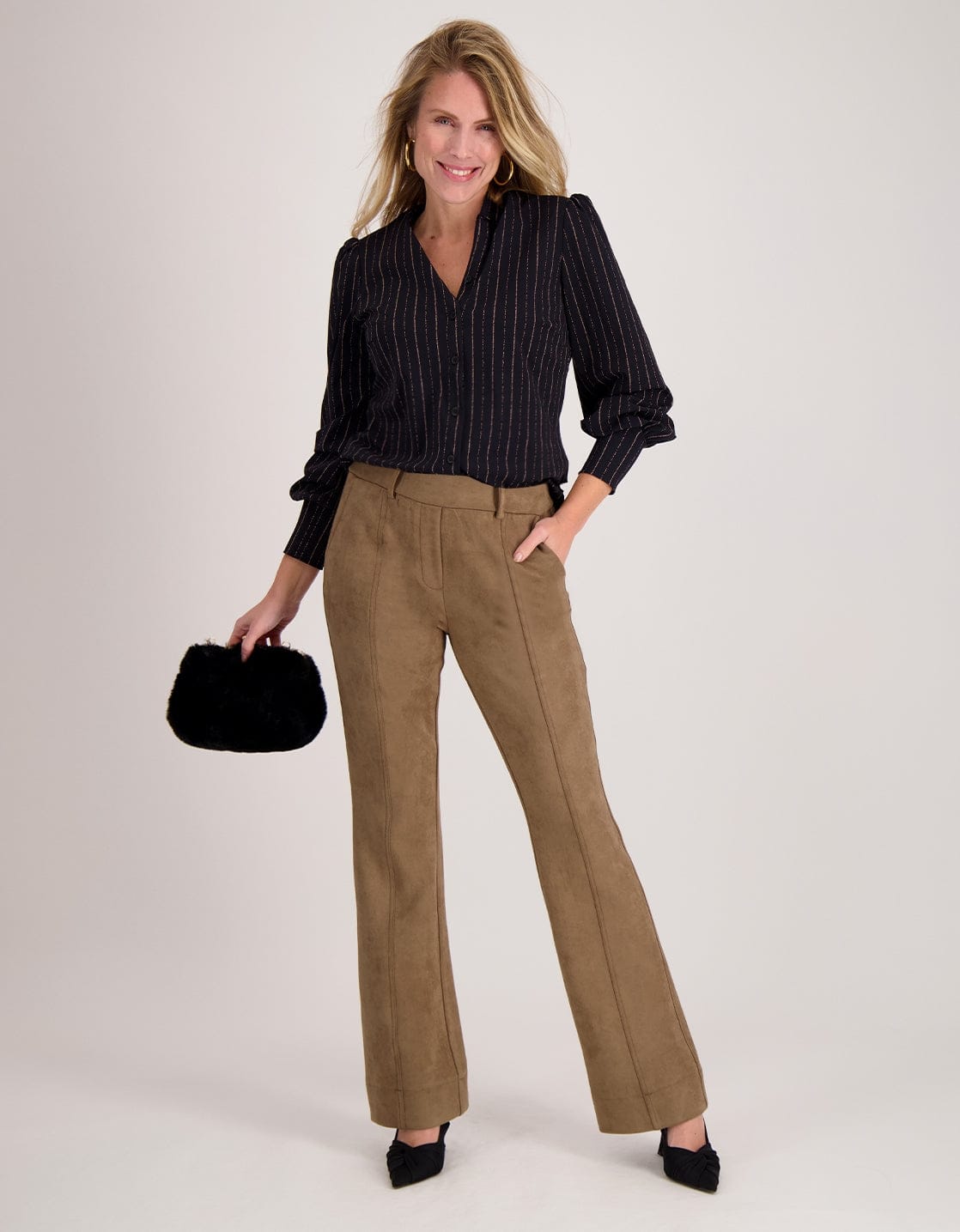 Je m'appelle Tops Blouse Lizzy Travel | Off Black / Multicolor