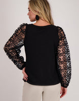 Je m'appelle Tops Top Rosa | Zwart
