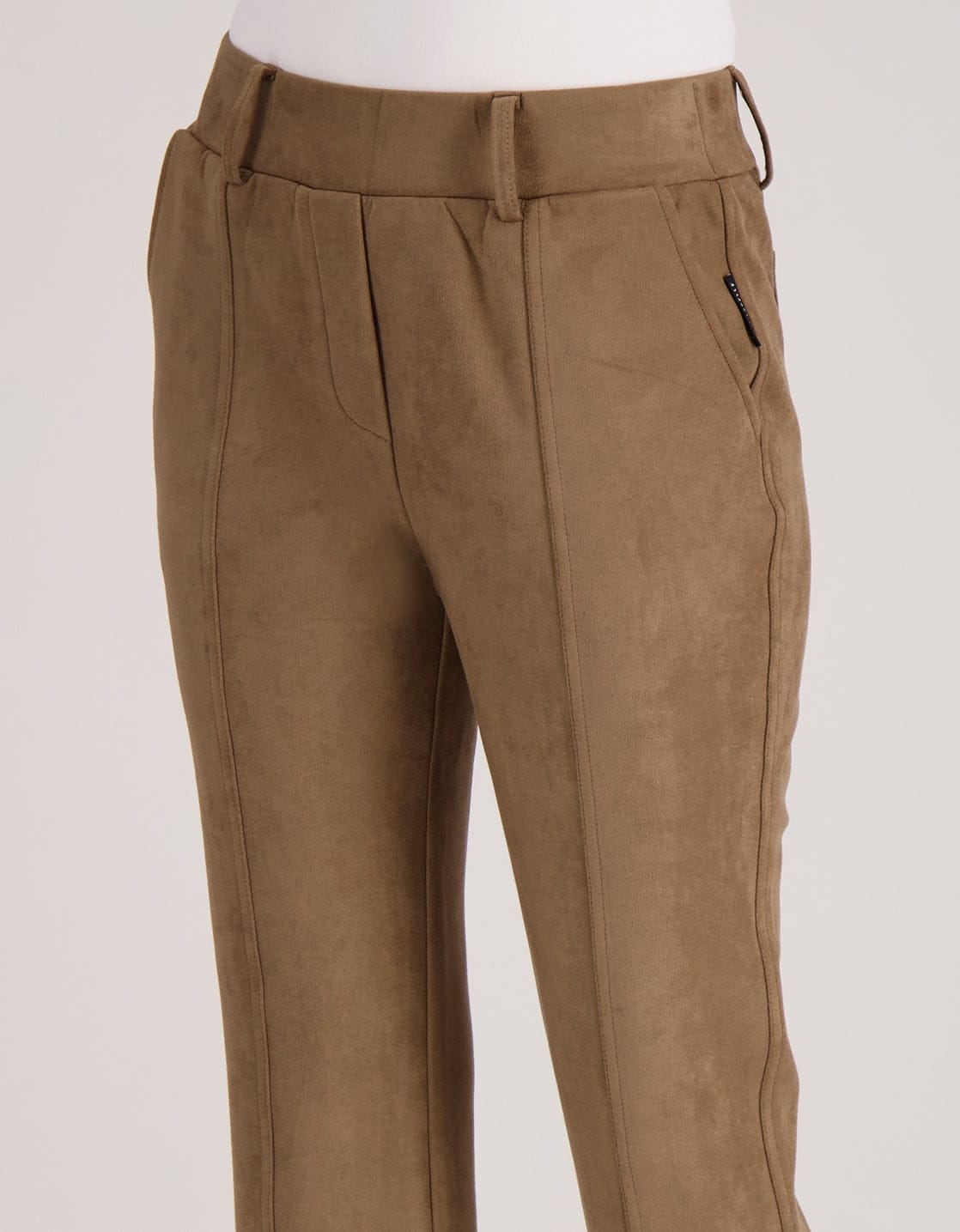 Je m'appelle Broeken Pant Flare Suedine | Caramel