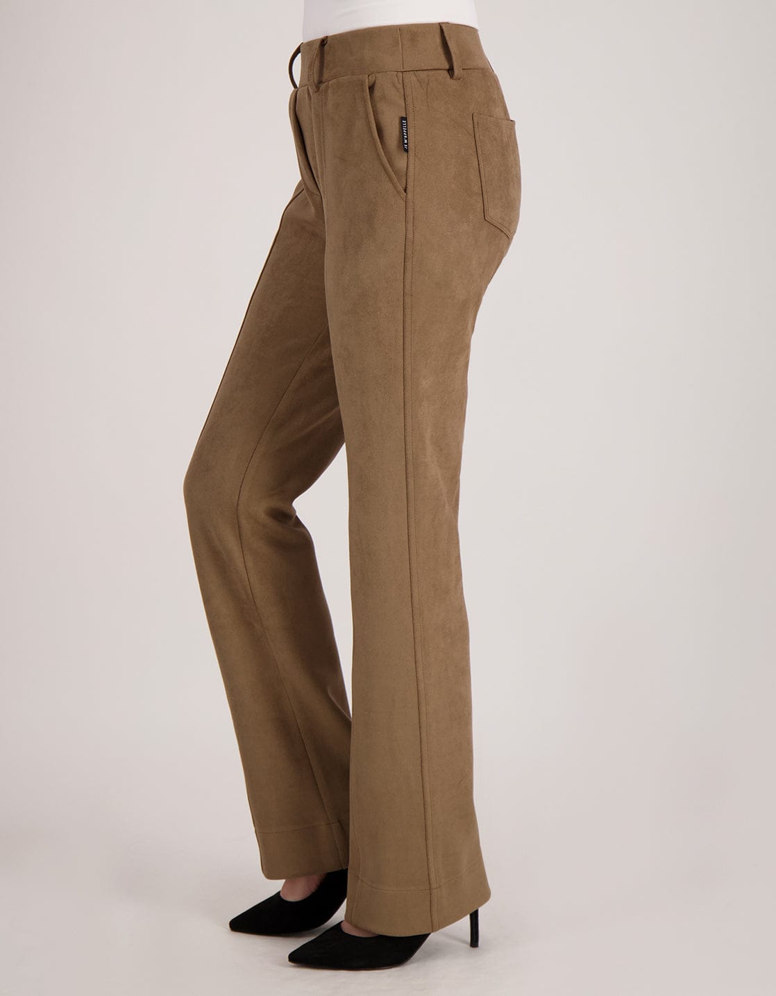 Je m'appelle Broeken Pant Flare Suedine | Caramel