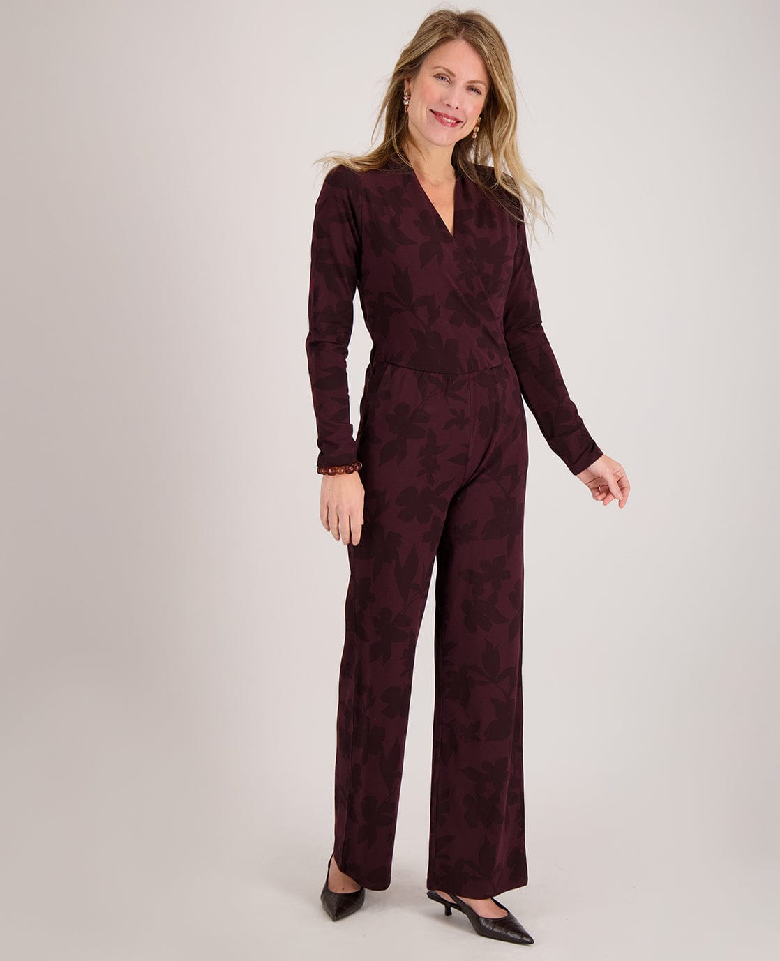 Je m'appelle Broeken Jumpsuit Carol | Dark Burgundy