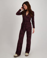 Je m'appelle Broeken Jumpsuit Carol | Dark Burgundy