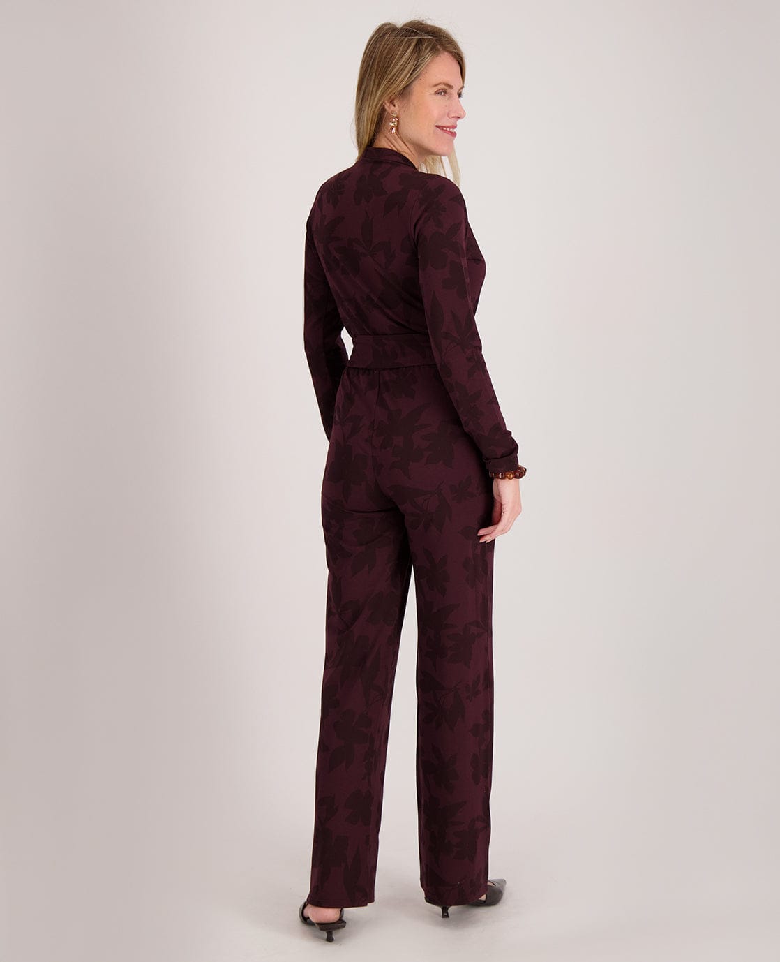 Je m'appelle Broeken Jumpsuit Carol | Dark Burgundy