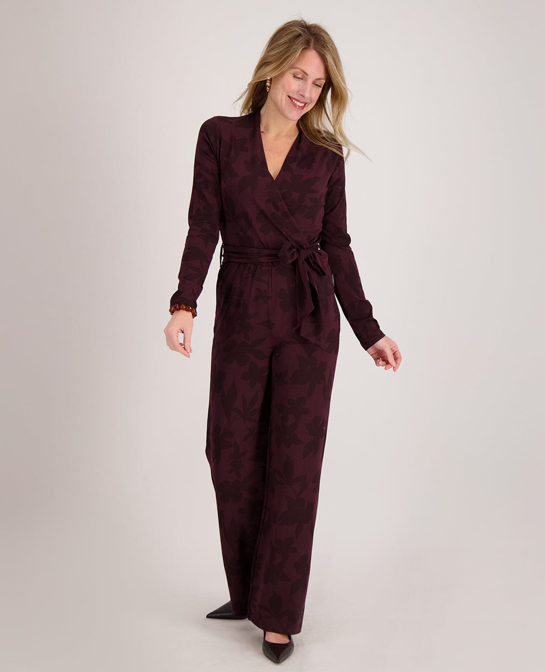 Je m'appelle Broeken Jumpsuit Carol | Dark Burgundy
