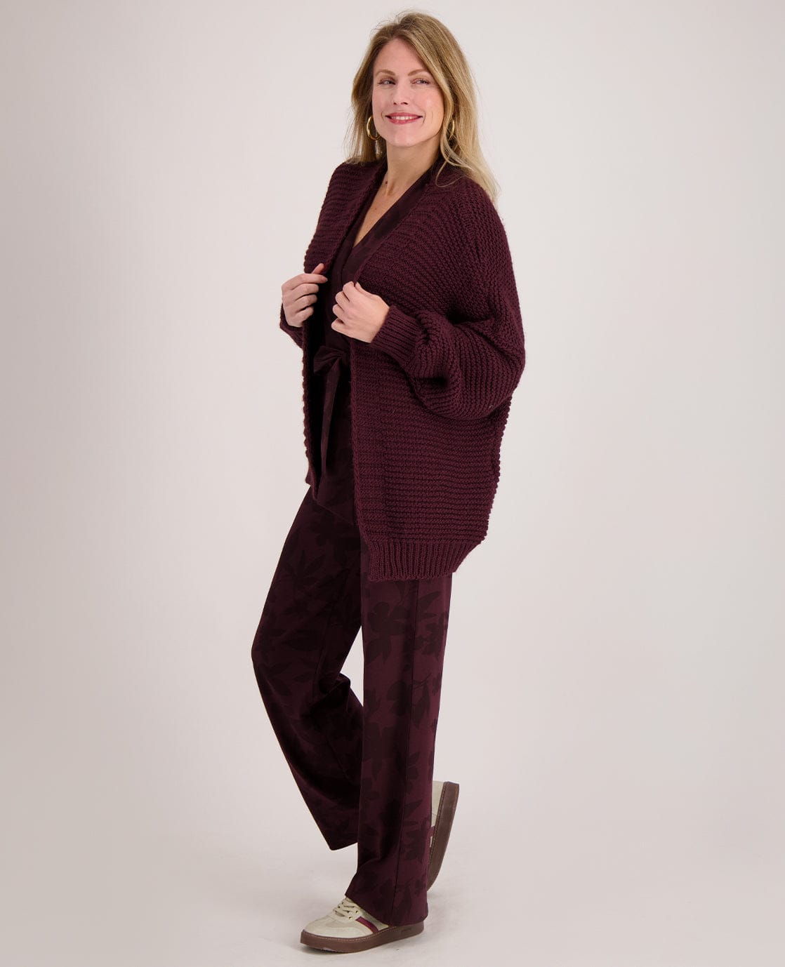 Je m'appelle Broeken Jumpsuit Carol | Dark Burgundy