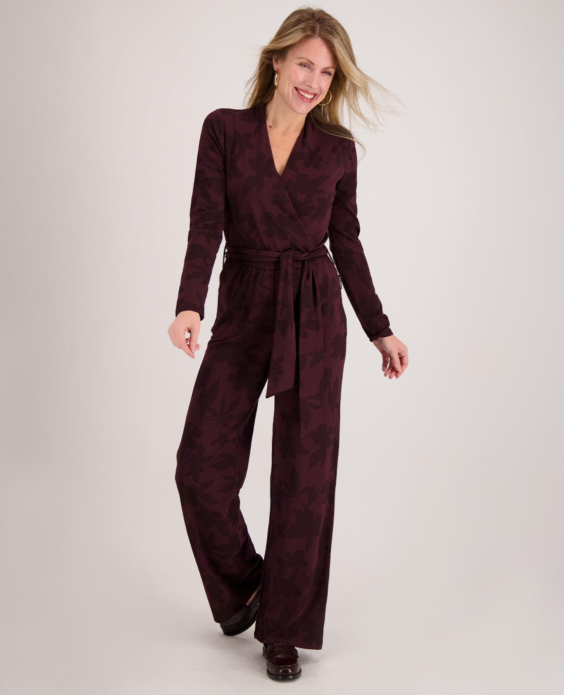Je m'appelle Broeken Dark Burgundy / XS / Short Jumpsuit Carol | Dark Burgundy