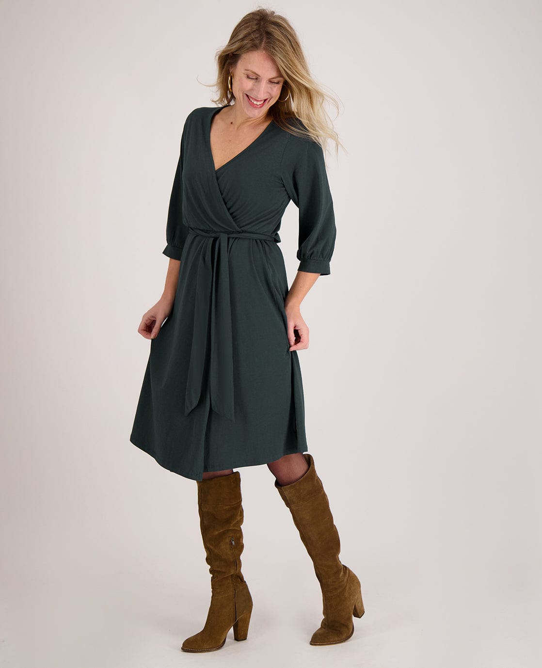 Je m'appelle Jurken Peacock Green / XS Robe Eve | Peacock Green