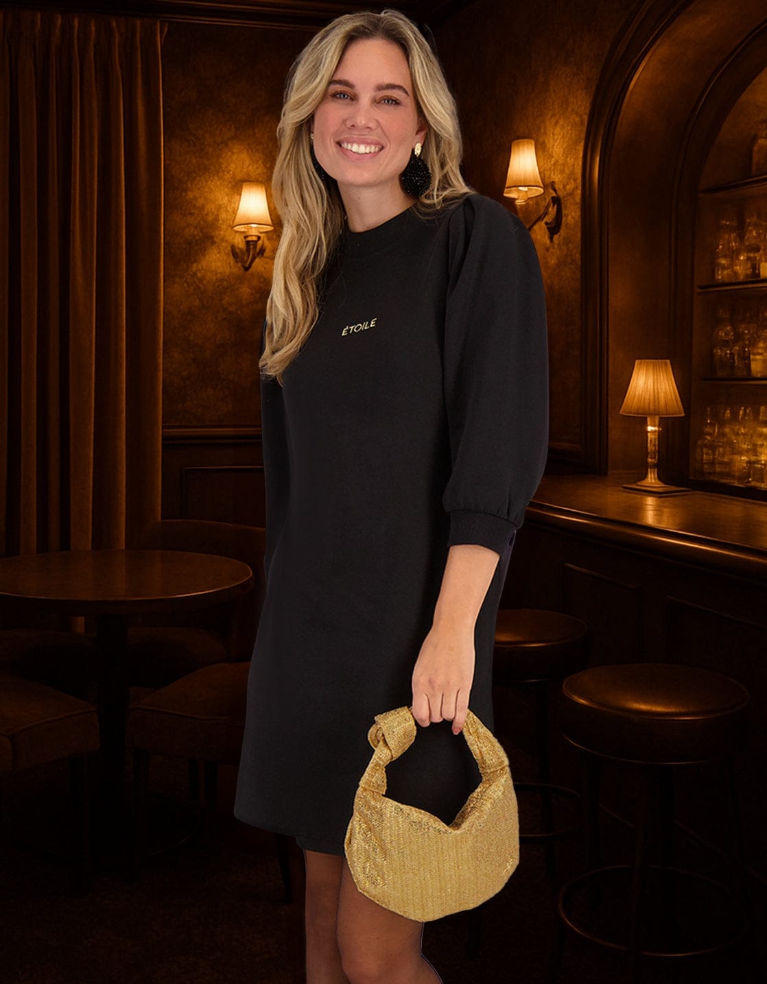 Je m'appelle Jurken Zwart / XS Sweatdress Magique | Zwart