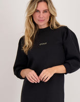 Je m'appelle Jurken Sweatdress Magique | Zwart